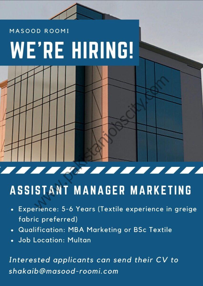Masood Roomi Jobs Assistant Manager Marketing 1