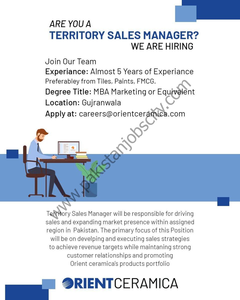 Orient Ceramica Jobs Territory Sales Manager 1