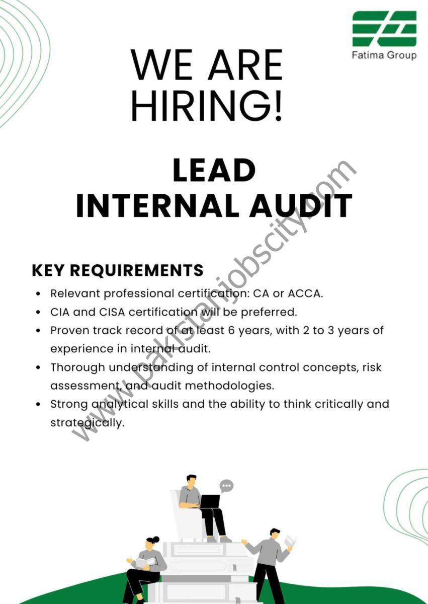 Fatima Group Jobs Lead Internal Audit 1