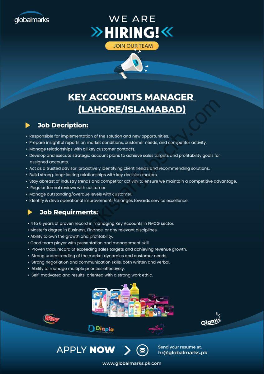 Global Marks Pvt Ltd Jobs Key Accounts Manager 1