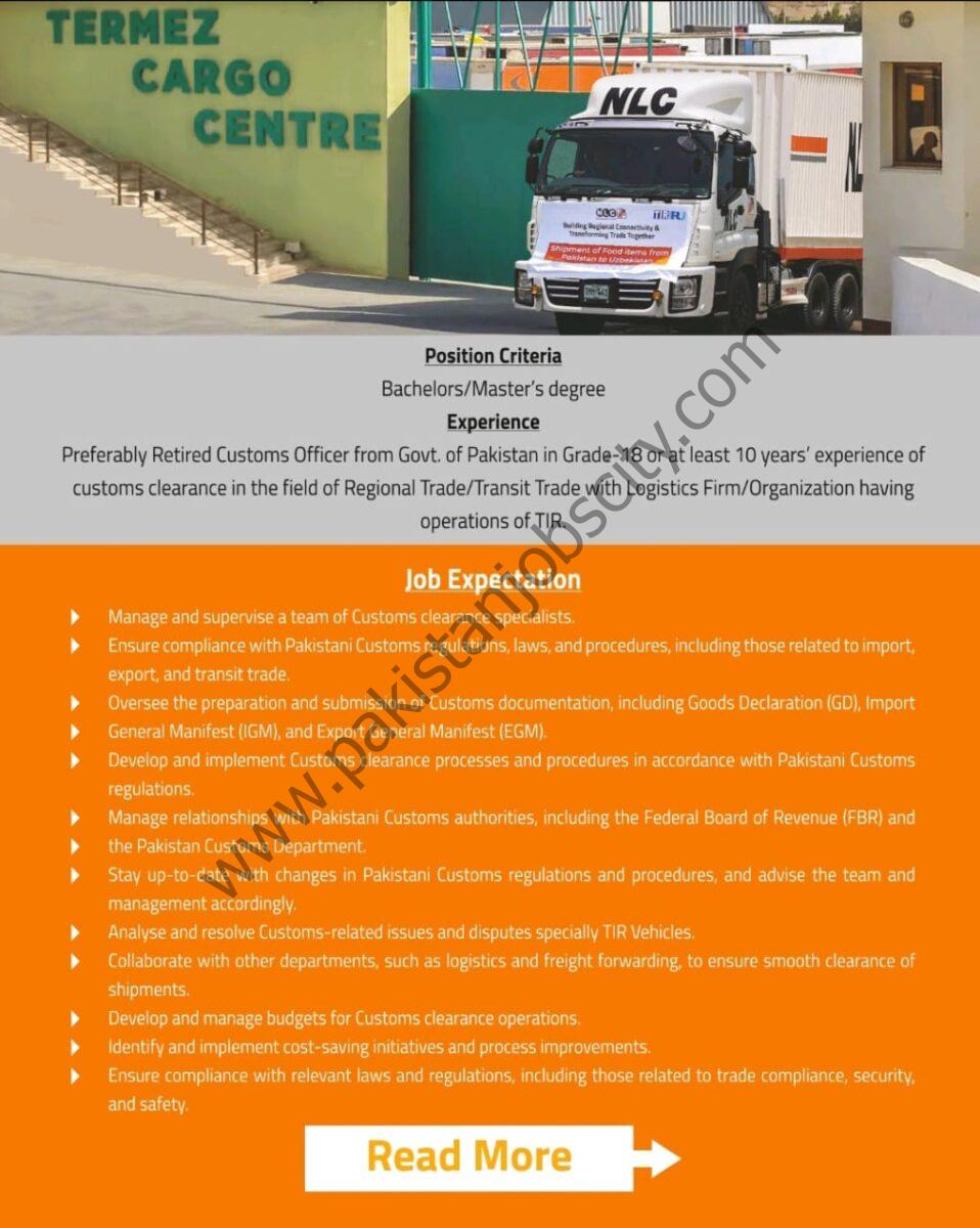 National Logistics Corporation NLC Jobs Manager Customs 2