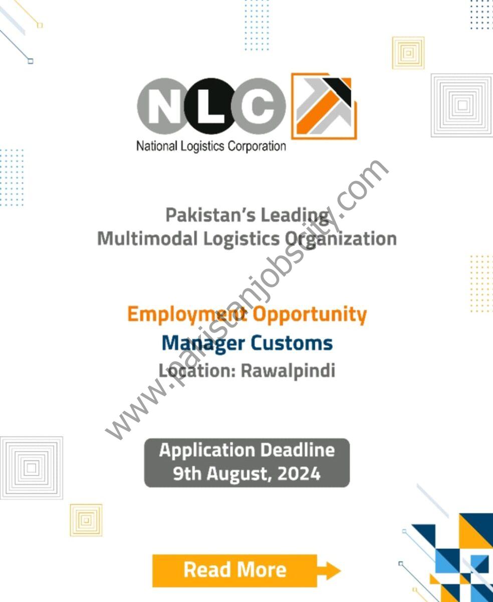 National Logistics Corporation NLC Jobs Manager Customs 1