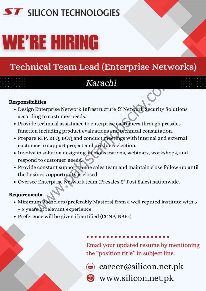 Silicon Technologies Jobs Technical Team Lead 1