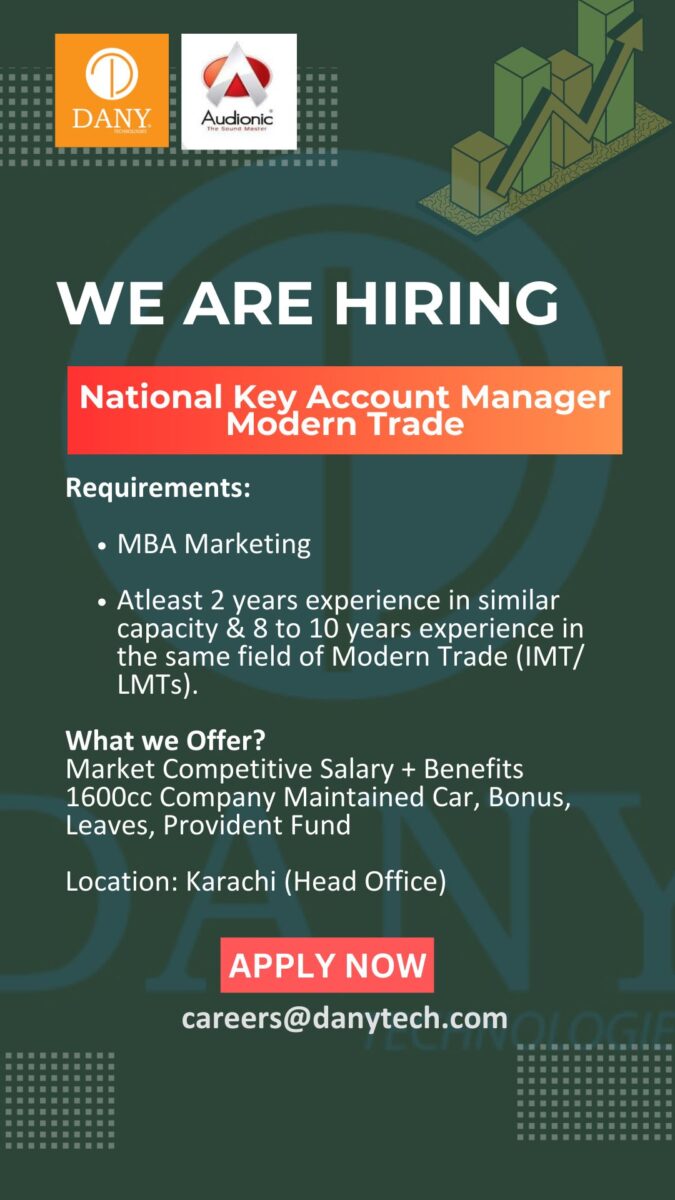 Dany Technologies Jobs National Key Account Manager 1