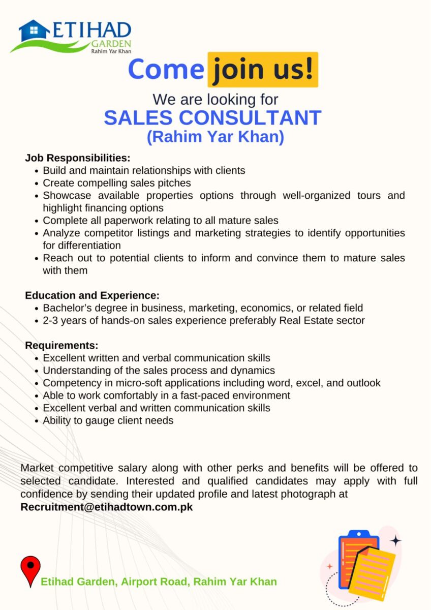 Etihad Garden Jobs Sales Consultant 1