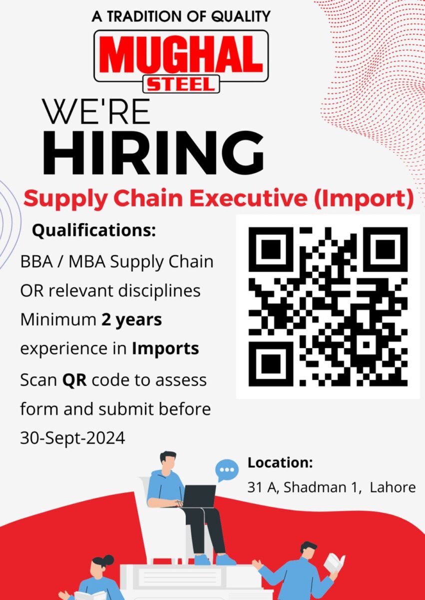 Mughal Steel Jobs Supply Chain Executive Import 1