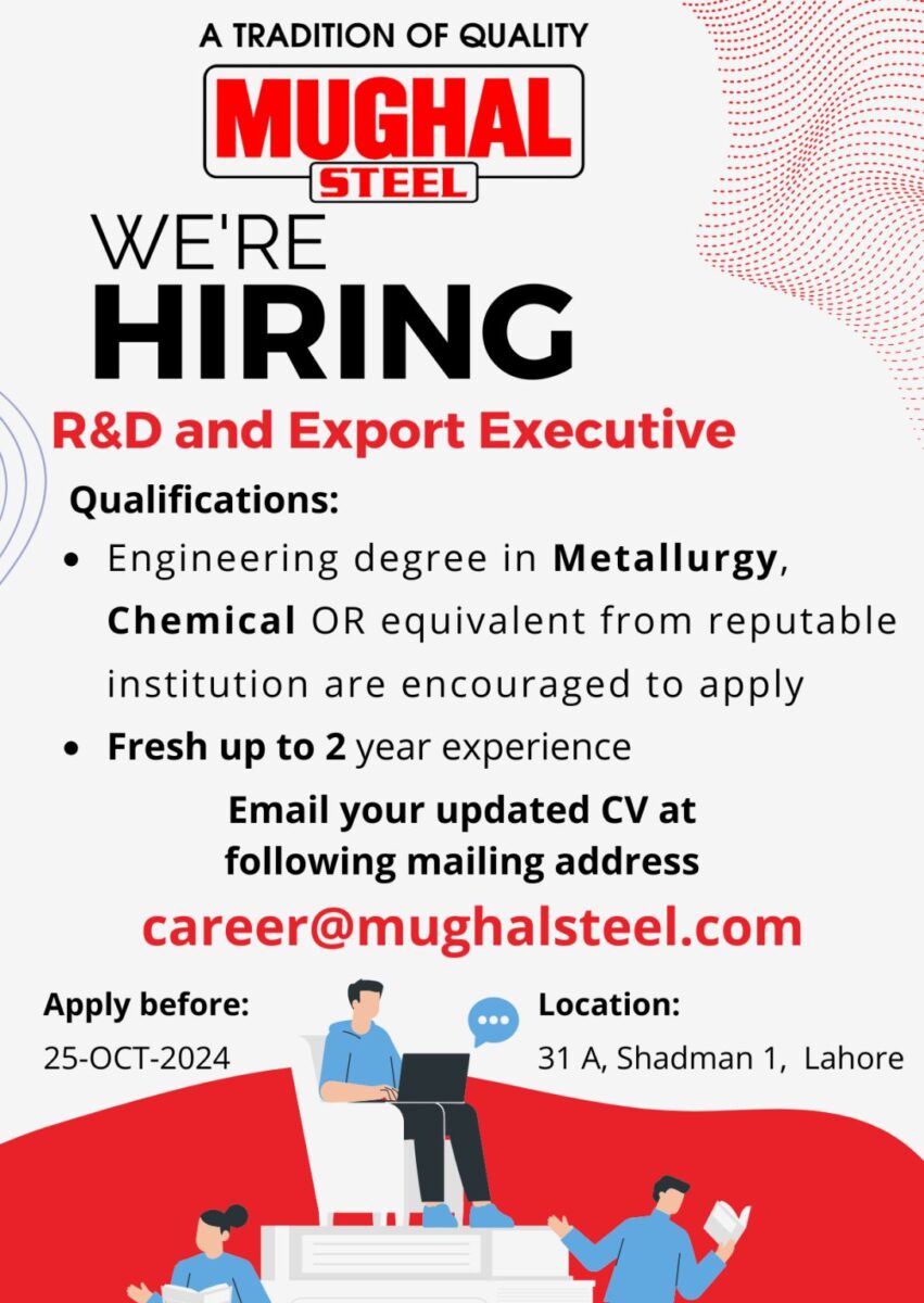 Mughal Steel Jobs October 2024 2