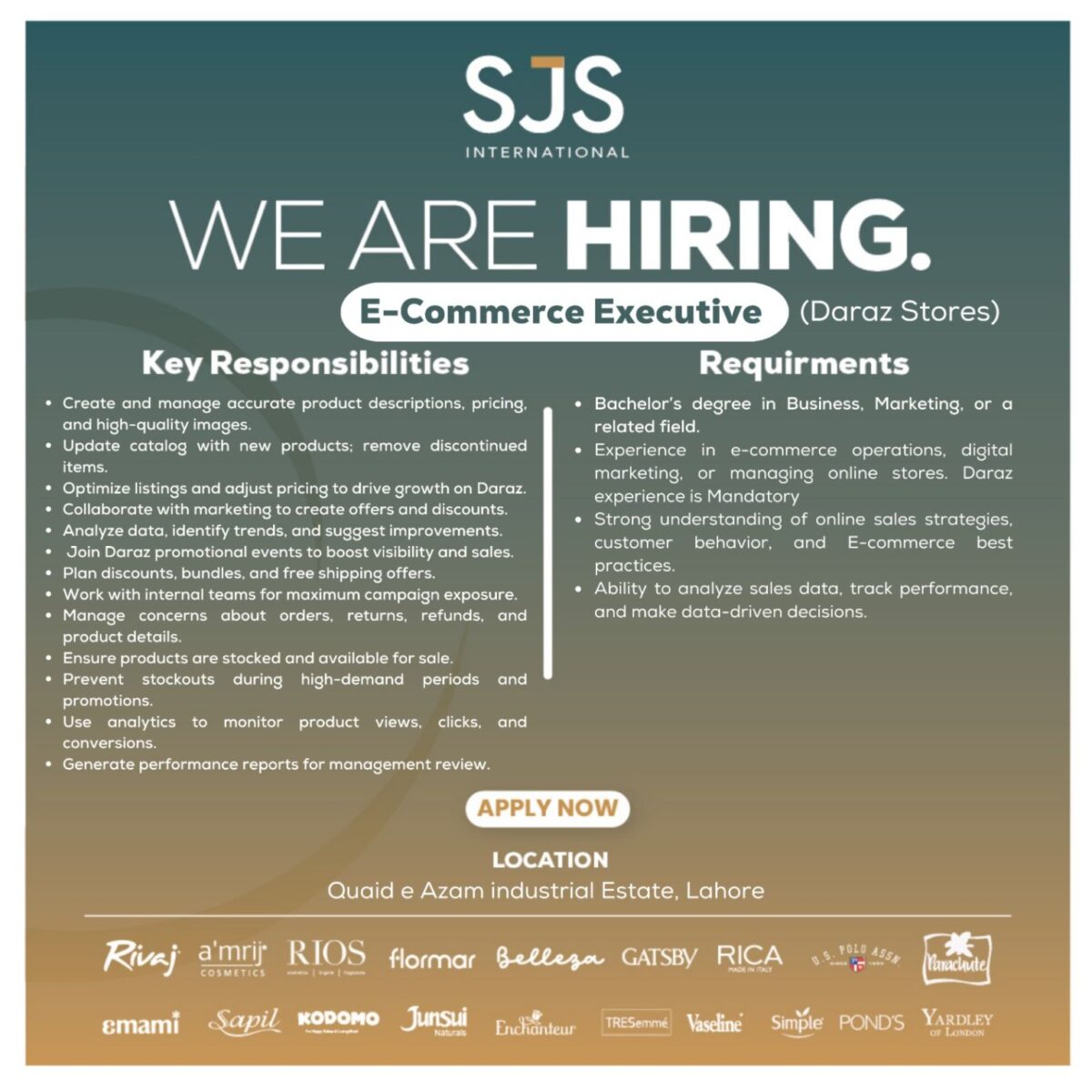 SJS International Jobs 16 October 2024 1