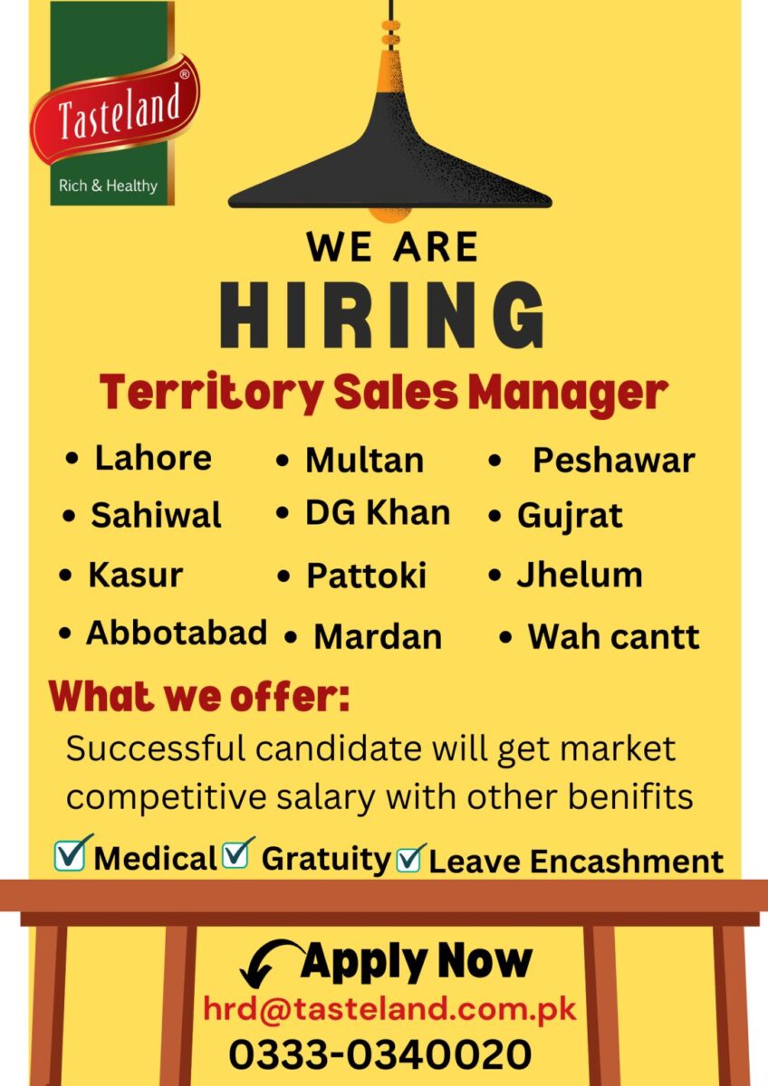 Tasteland Pvt Ltd Jobs Territory Sales Manager 1