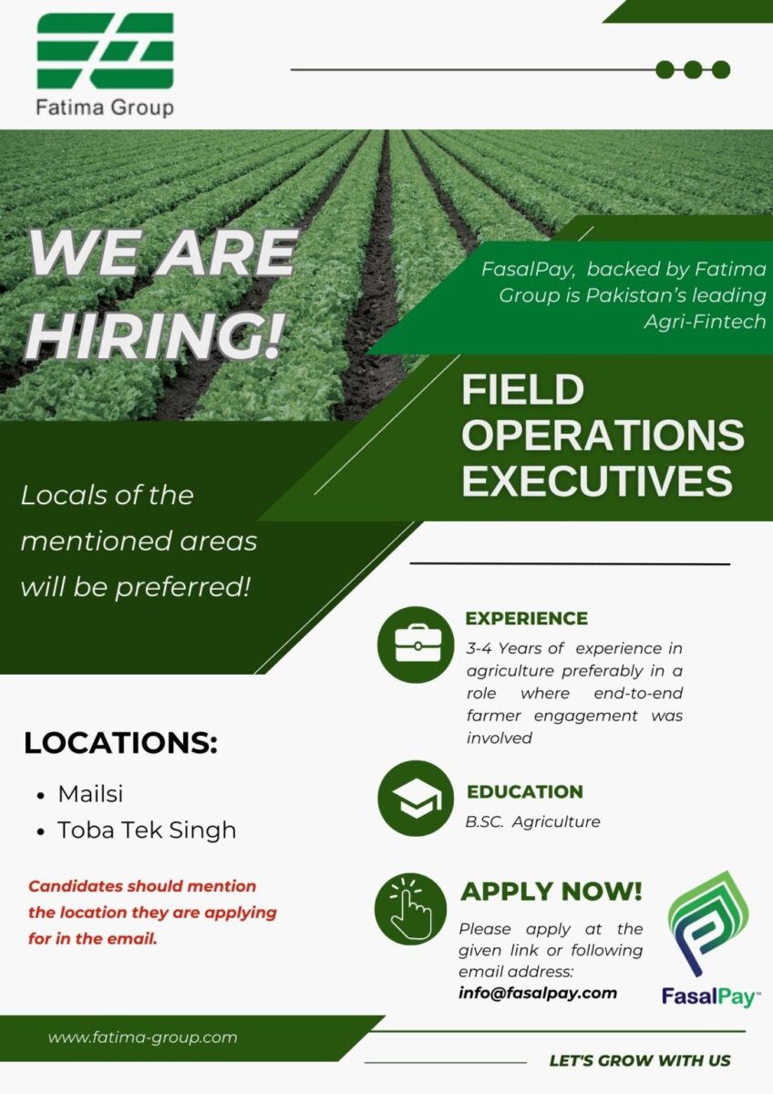 FasalPay Jobs Field Operations Executives 1