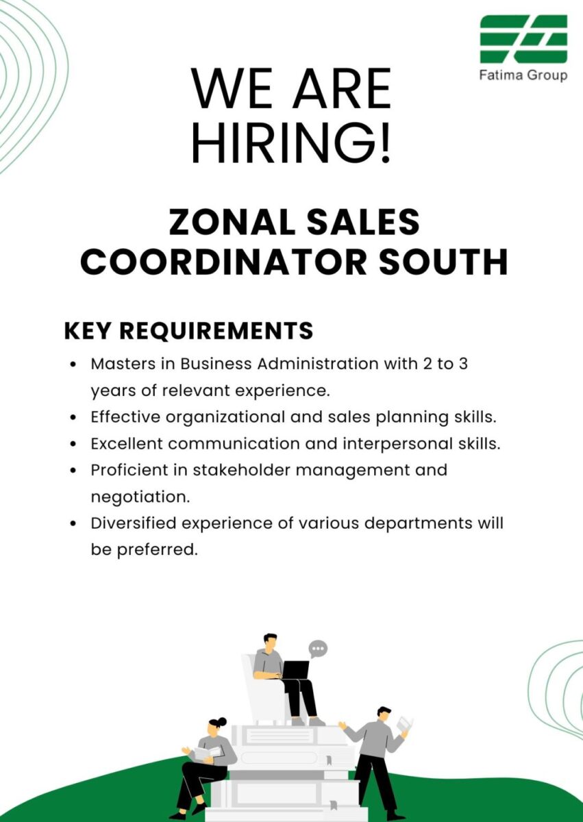 Fatima Group Jobs Zonal Sales Coordinator 1