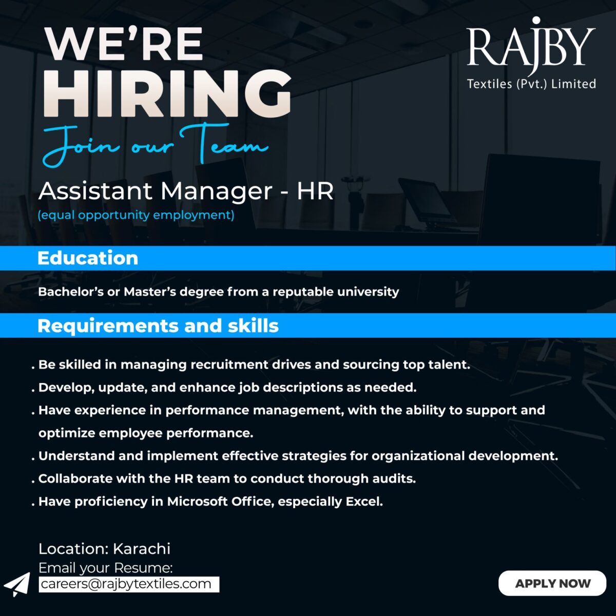 Rajby Textiles Pvt Ltd Jobs10 February 2025 1